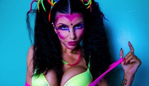 18 year old girl drips cum from tongue after having just lost her virginity